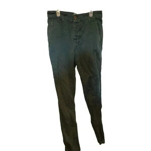 BERSHKA GREEN BUTTON UP JEAN SIZE 38